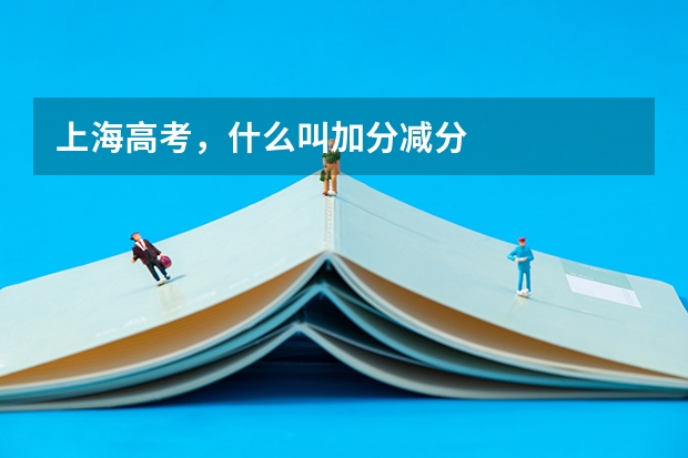 上海高考，什么叫加分减分