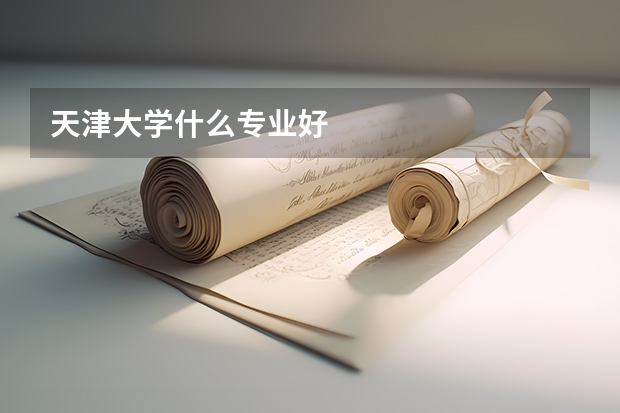 天津大学什么专业好