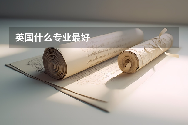 英国什么专业最好