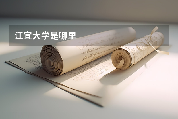 江宜大学是哪里