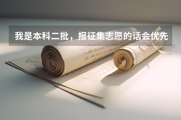我是本科二批，报征集志愿的话会优先被哪个录取？