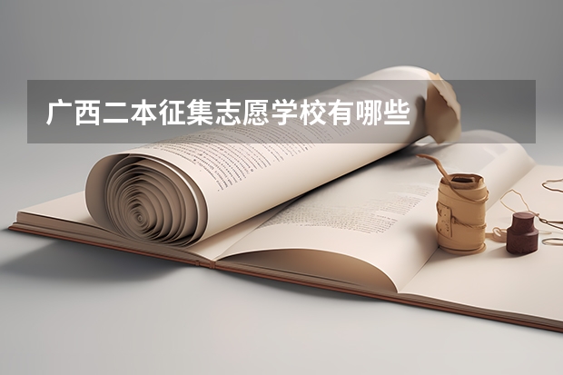 广西二本征集志愿学校有哪些