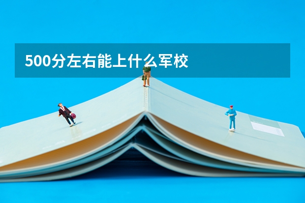 500分左右能上什么军校