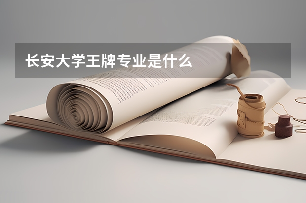 长安大学王牌专业是什么